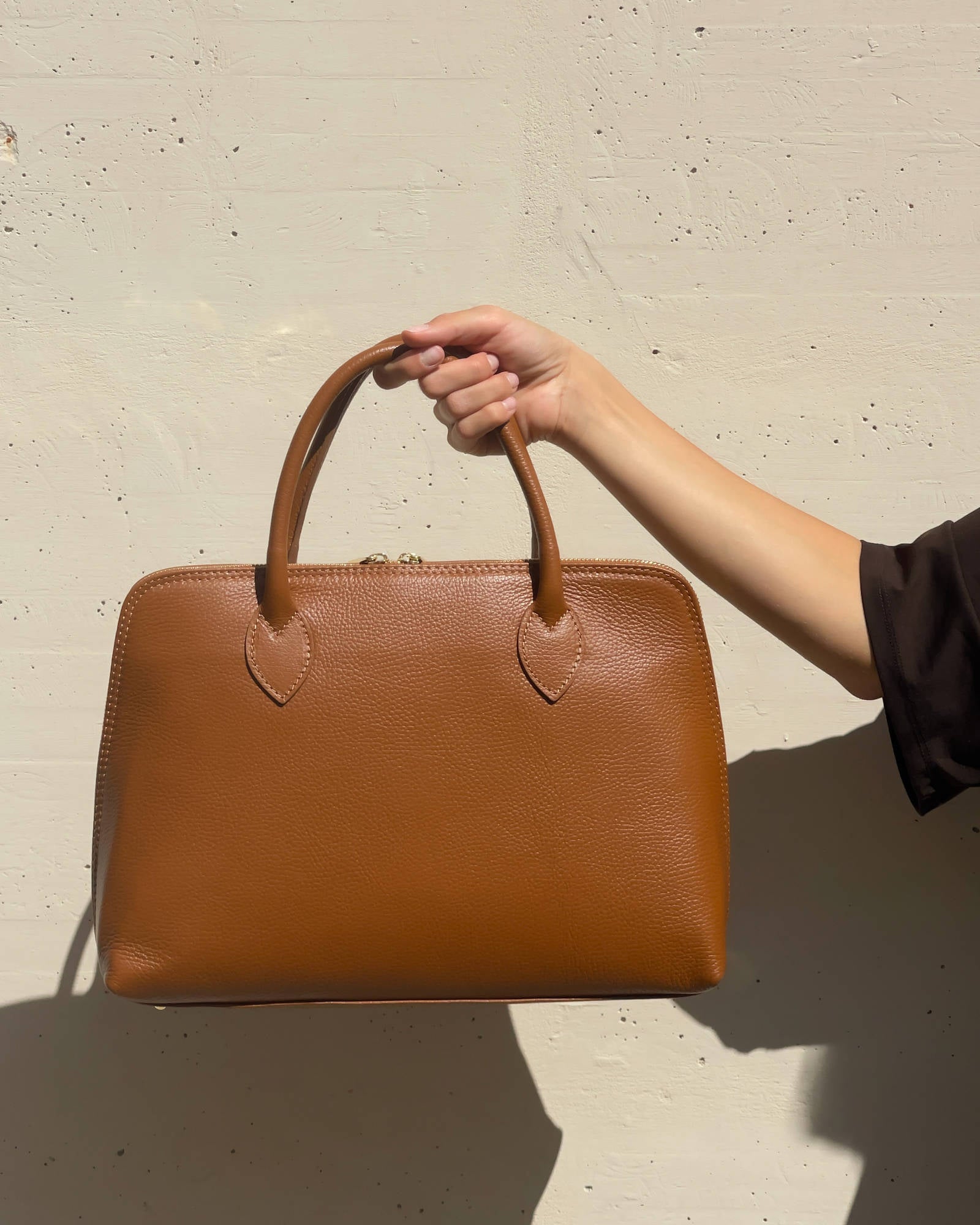 BORSA IN PELLE LUNA CUOIO
