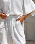 COMPLETO PAROS SHORT BIANCO