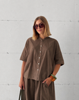 CAMICIA TOKYO MARRONE