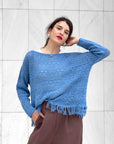 PULL CON FRANGE ANDYE DENIM