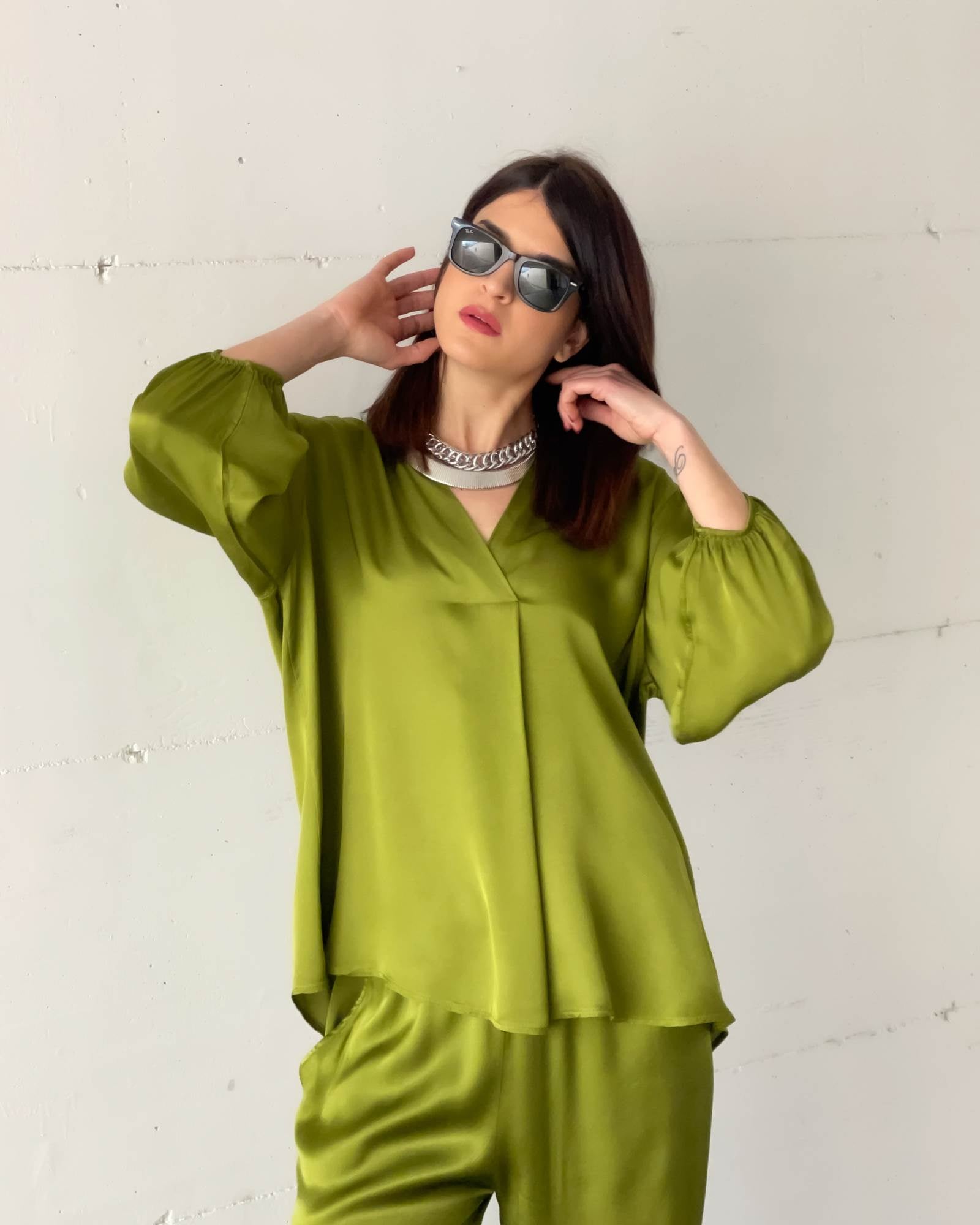 BLUSA KUBO VERDE ACIDO