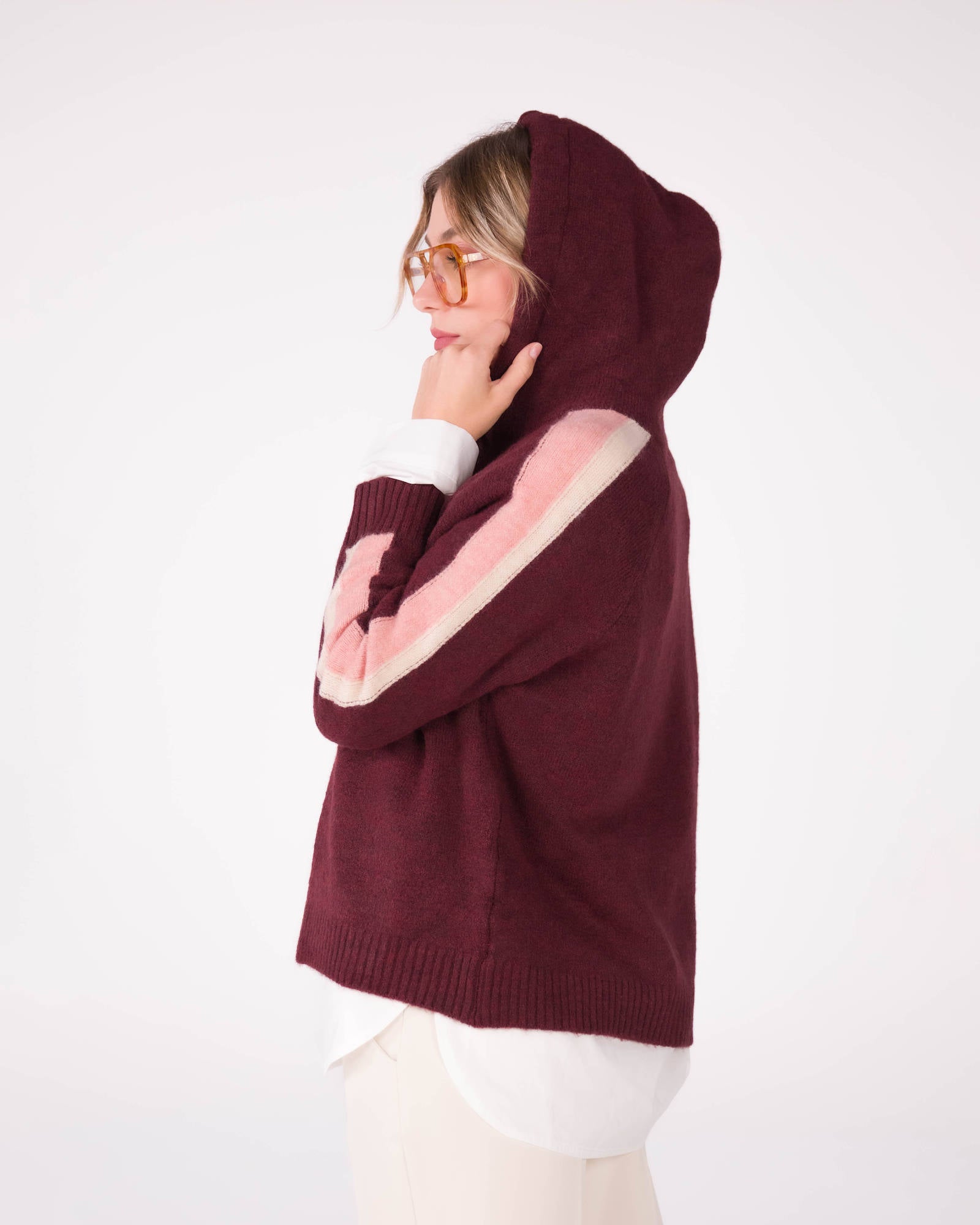 PULL TABATA VINO ROSA BEIGE