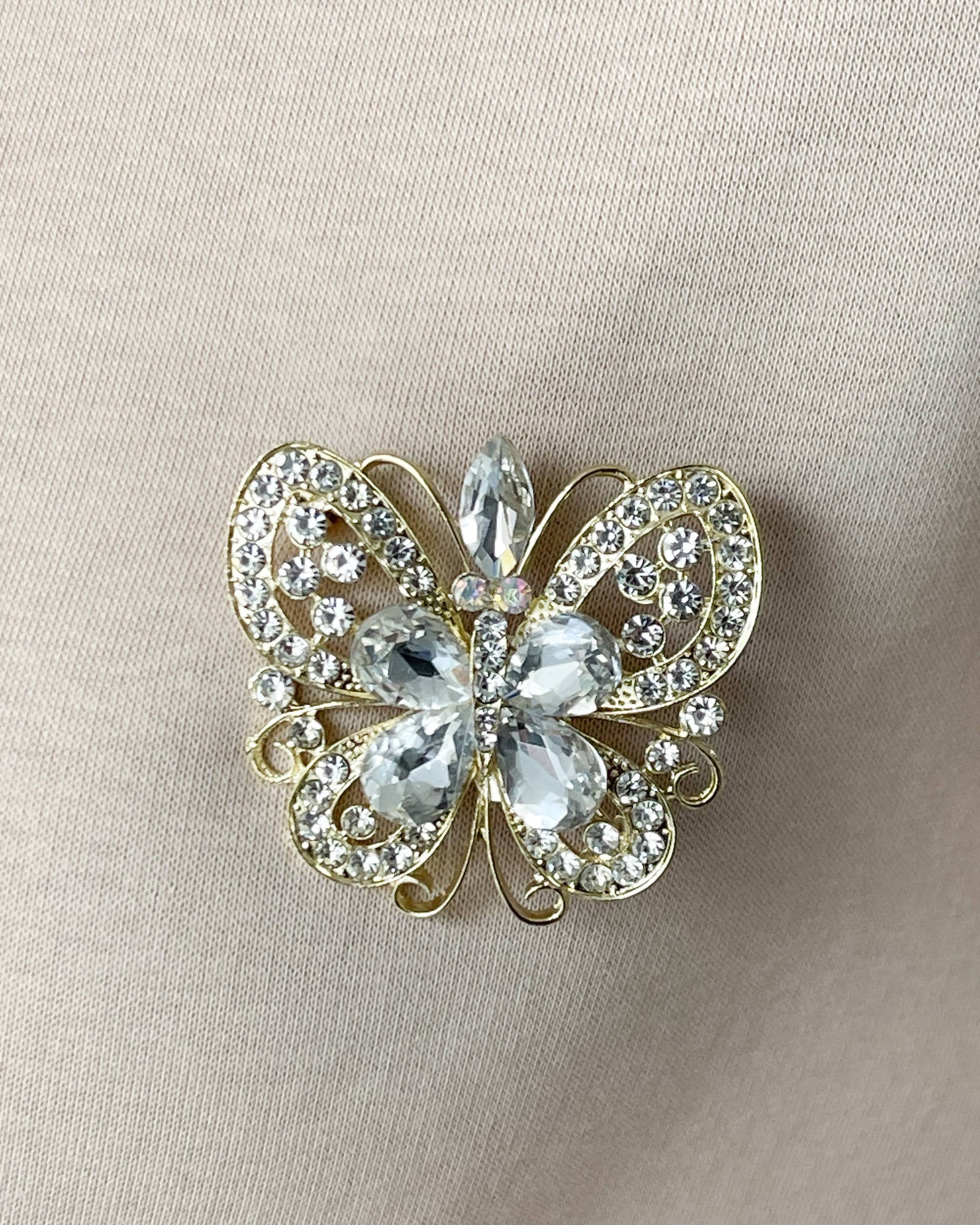 SPILLA CHARMS FARFALLA CRYSTAL