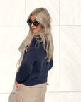 CARDIGAN IN MAGLIA ENNYE BLU