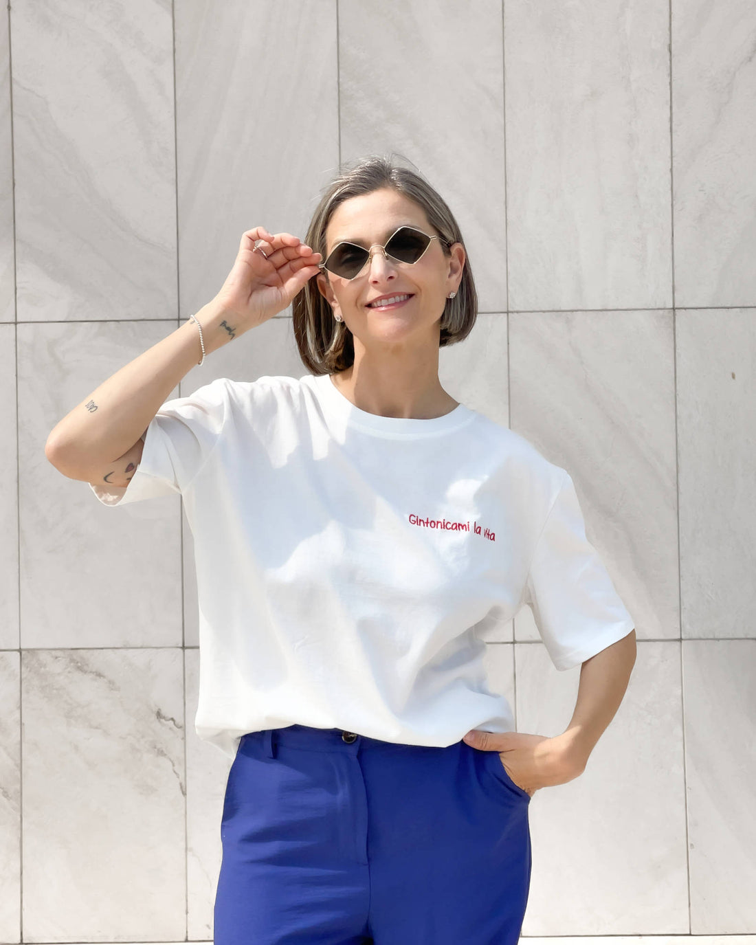 T-SHIRT MESSAGGIO GINTONICAMI LA VITA