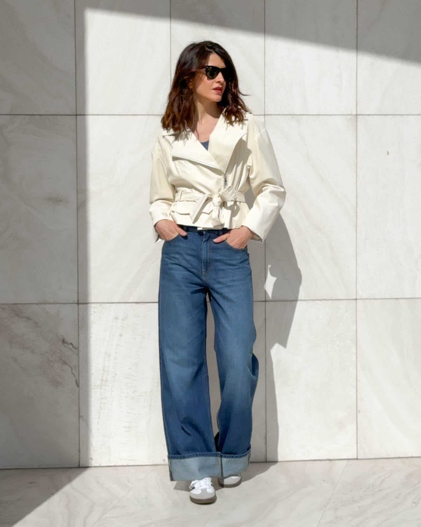 GIUBBINO ECOPELLE CHARLOTTE OFF WHITE