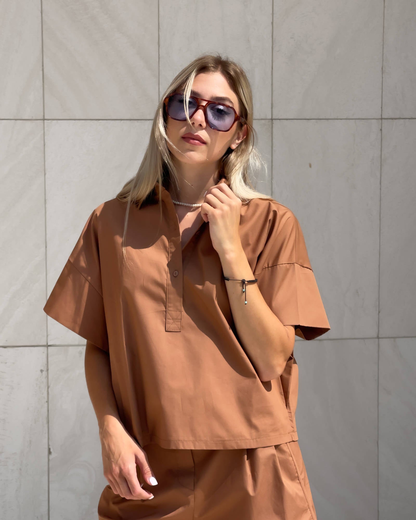 BLUSA SARAH MOCHA
