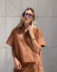 BLUSA SARAH MOCHA