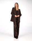 PANTALONE PAILLETTES SHIMMER CHOCO