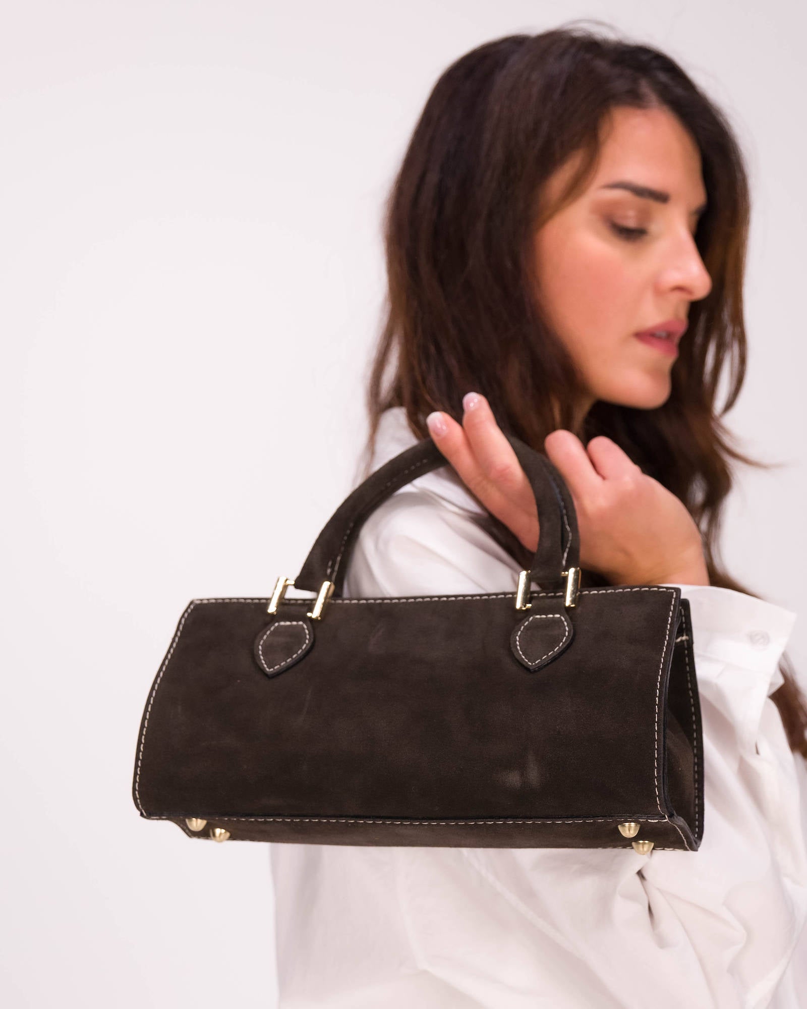 BORSA IN PELLE CELINA TESTA DI MORO