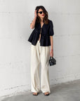 PANTALONE LISBONA RIGA PANNA