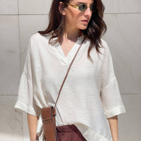 BLUSA POLO WYNNE BURRO
