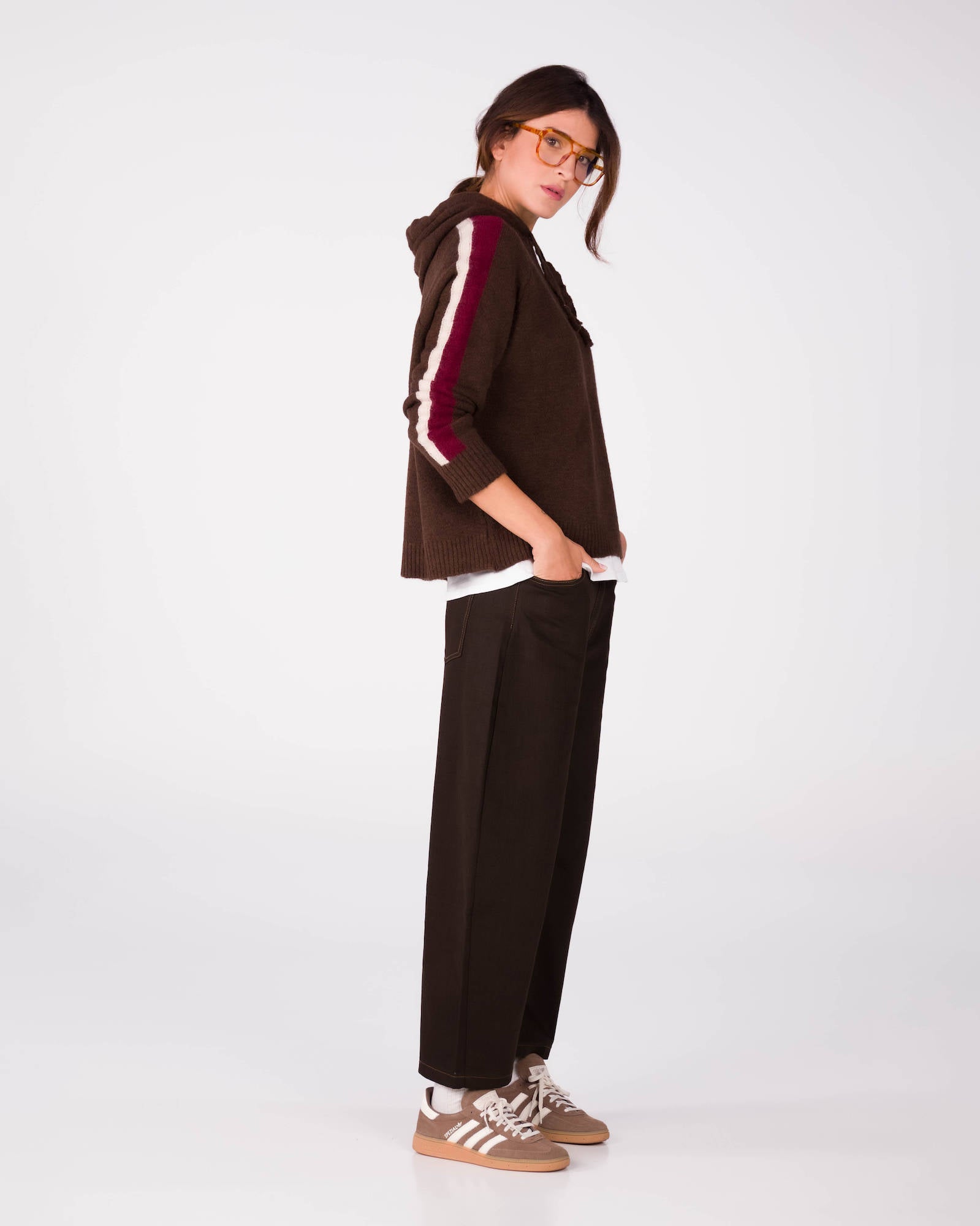 PULL TABATA MORO BEIGE ROSSO
