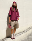 T-SHIRT OVER LINDSEY BORDEAUX