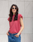 T-SHIRT PEARL ROSSO