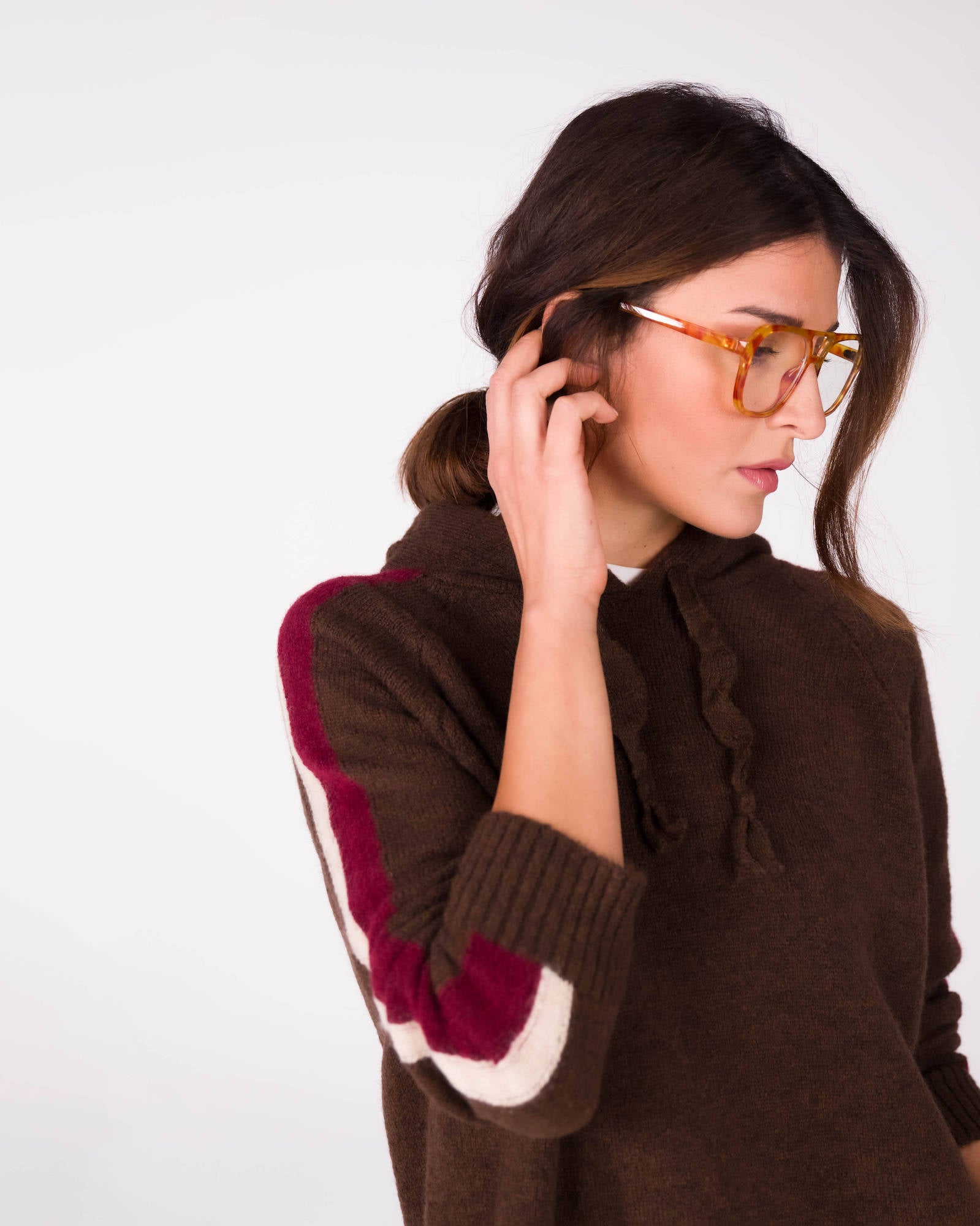 PULL TABATA MORO BEIGE ROSSO