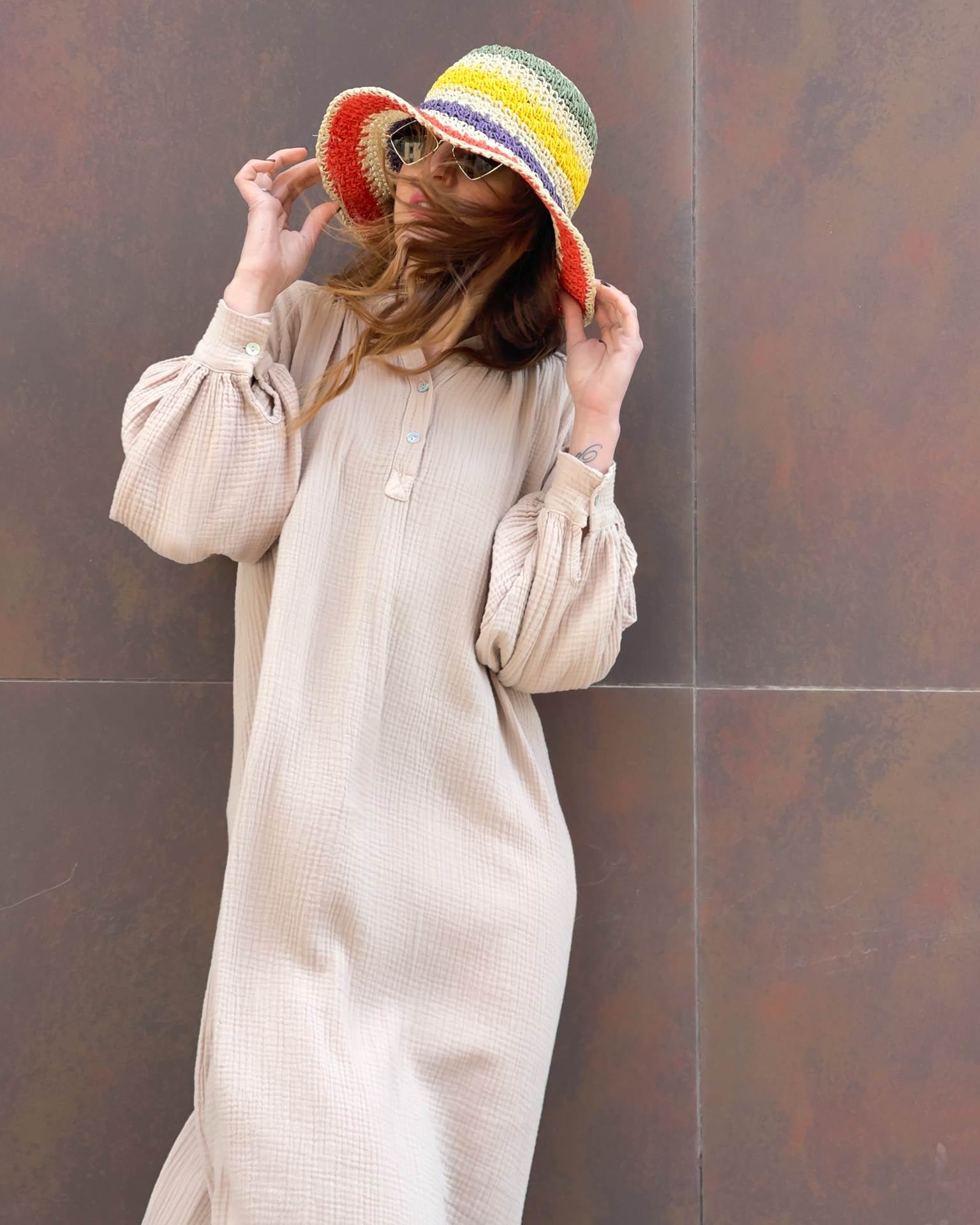 CHEMISIER ADELINE BEIGE