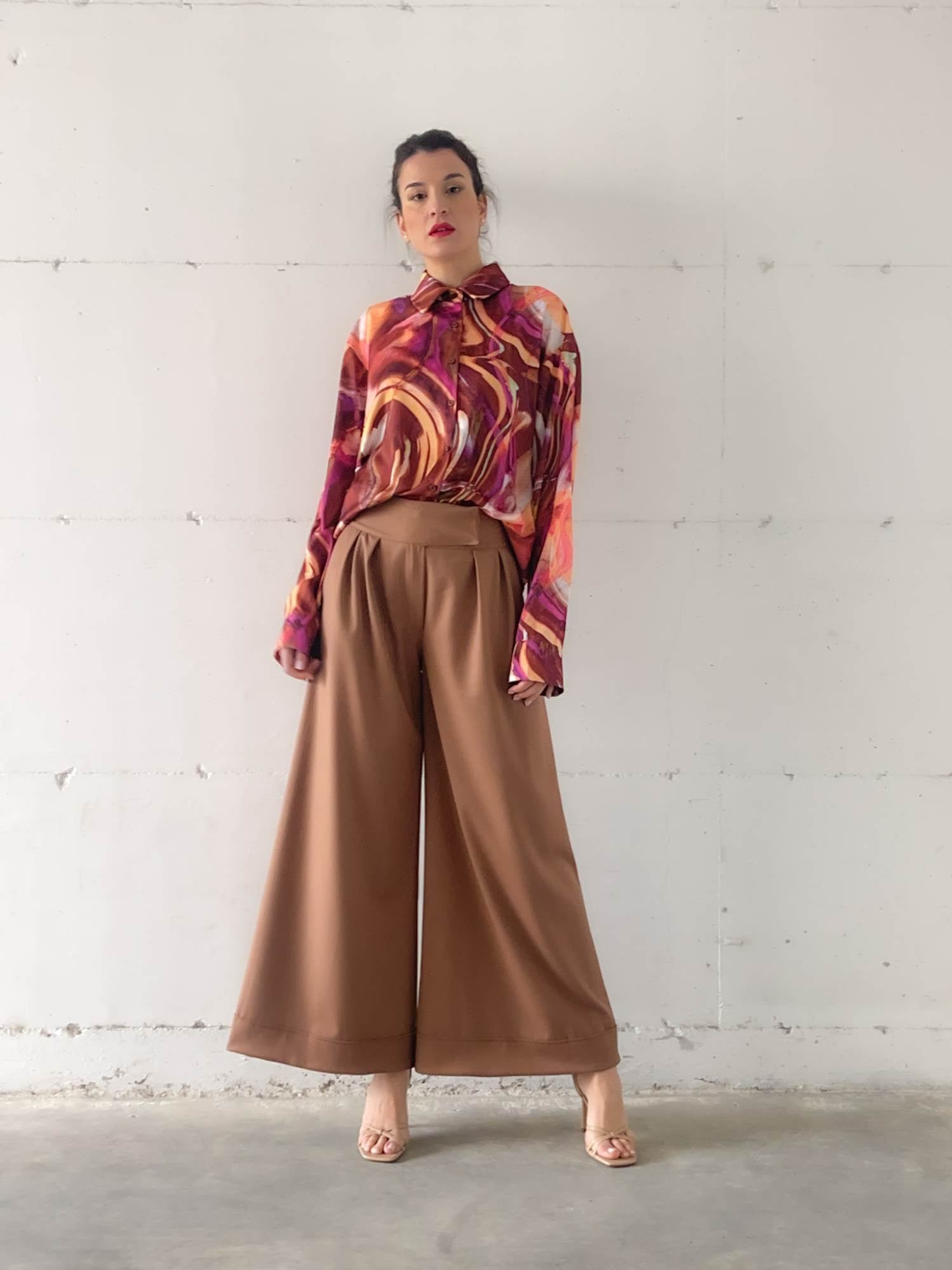 CAMICIA DAFNE COGNAC