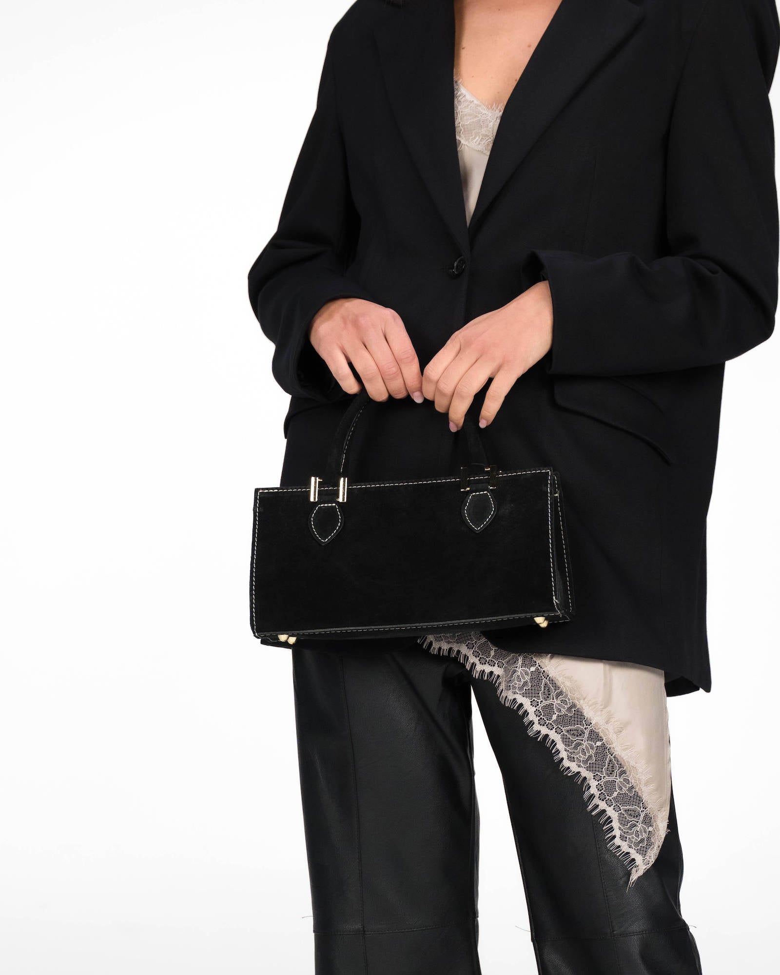 BORSA IN PELLE CELINA NERO