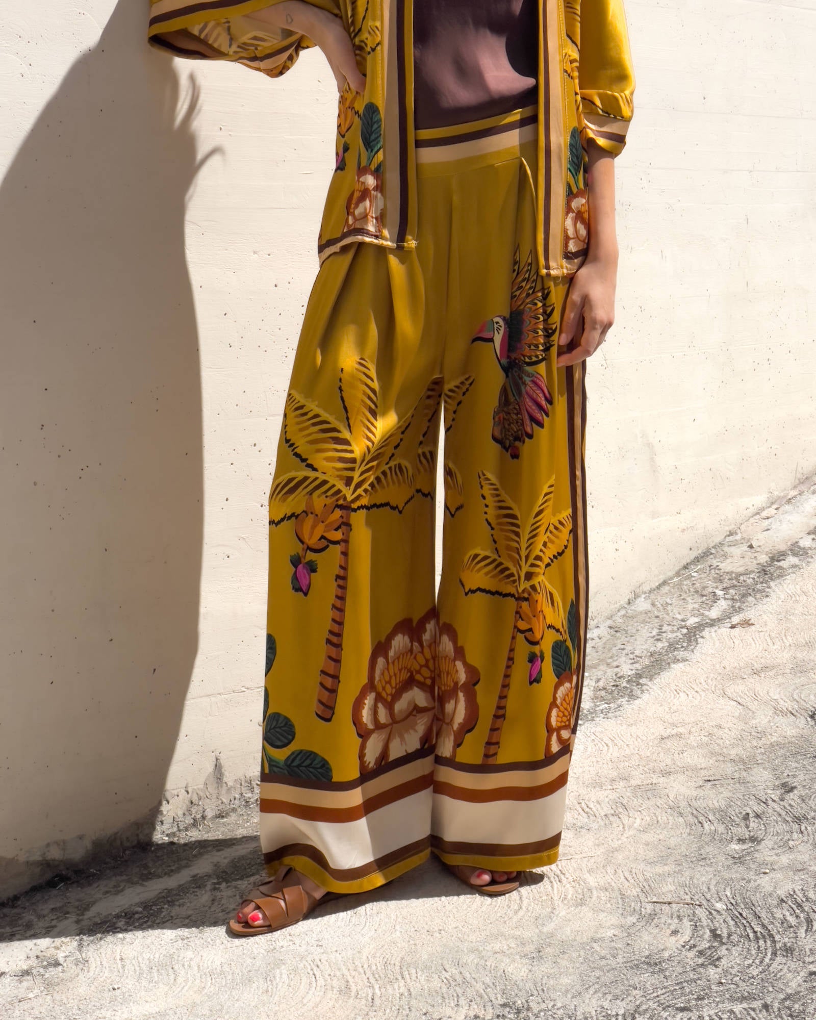 PANTALONE PALM SENAPE