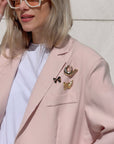 BLAZER CROPPED MEDLEY PINK LADY