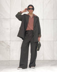OVERSIZED DAMIAN BLAZER ARMY