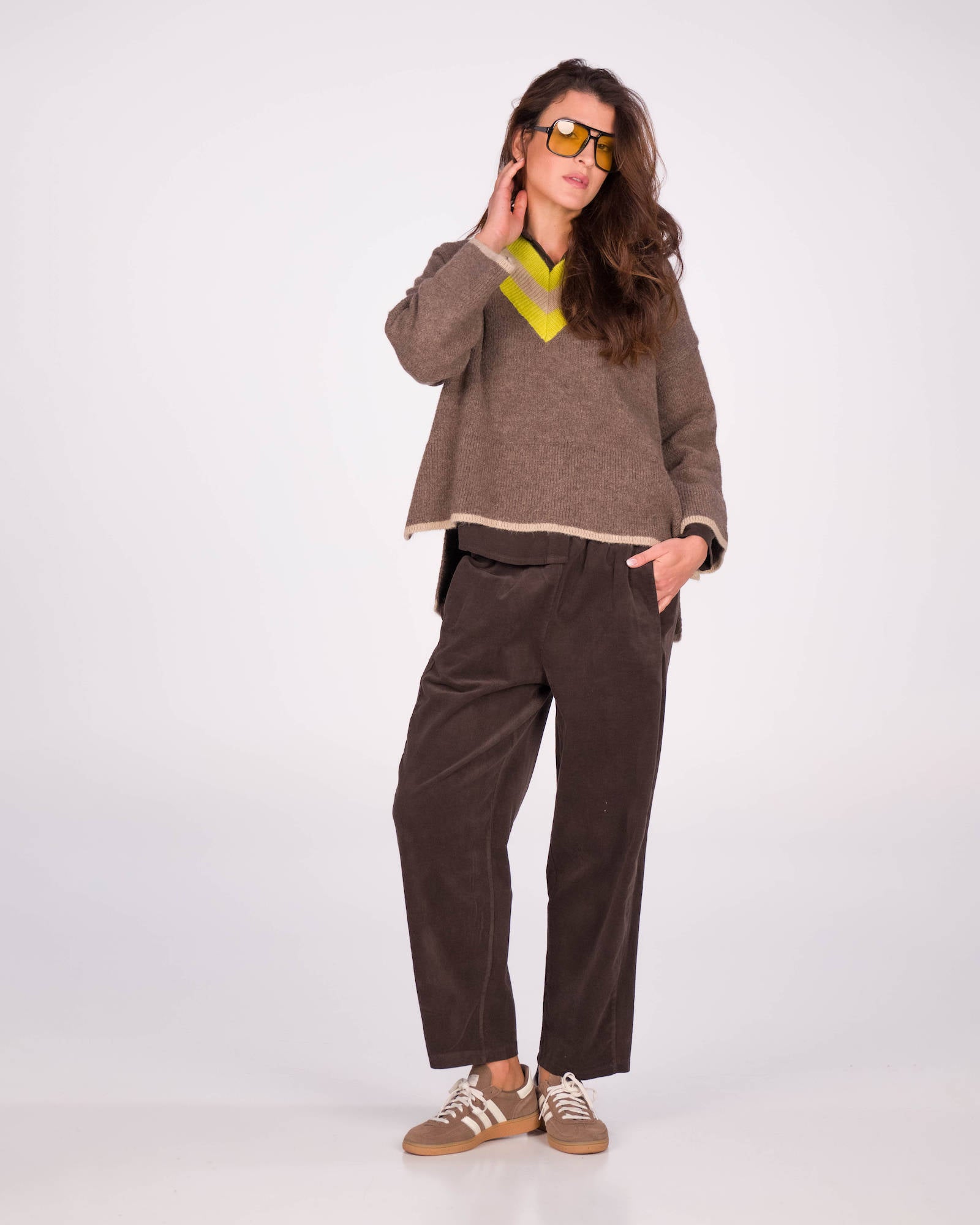 PULL ELIZA FANGO BEIGE LIME