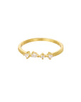 ANELLO DALIA ORO E ZIRCONI