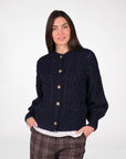 CARDIGAN A TRECCE OTIS BLU