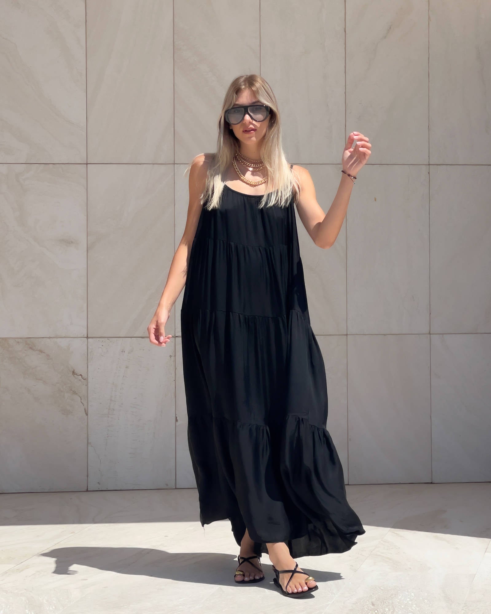 LONG DRESS DAFNE NERO
