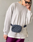 BLUE JEAN BUM BAG DENIM SCURO
