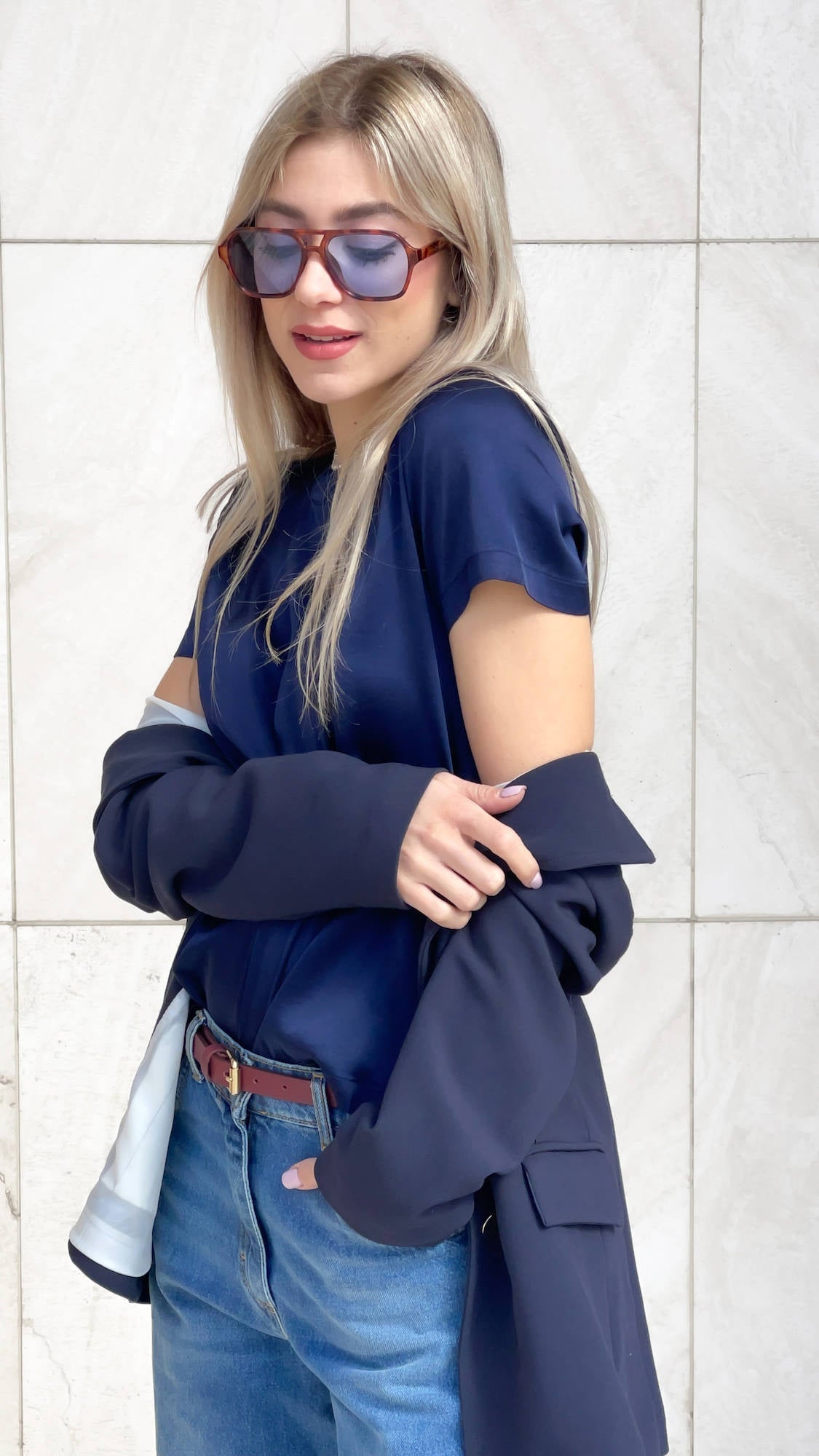 T-SHIRT SATIN NORA ECLISSI