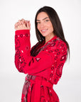 KABAN PAISLEY ROSSO