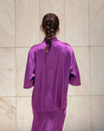 T-SHIRT OVER IN SATIN NORA SICILIA