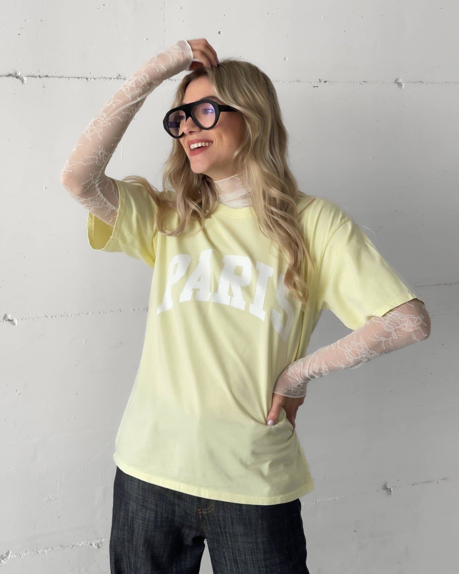 T-SHIRT PARIS GIALLO BURRO