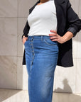 DENIM DIVA SKIRTS DARK WASH