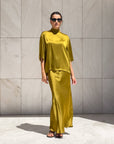 T-SHIRT OVER IN SATIN NORA CARDO