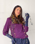 TOP CON SPALLINE ANASTASIA GRAPES