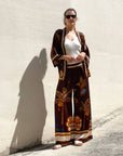 PANTALONE PALM TABACCO
