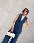 GILET ANAIS BLU
