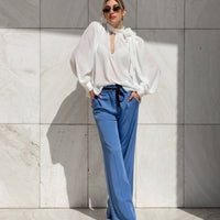 BLUSA IN GEORGETTE EUDORA PANNA