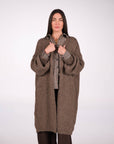 MAXI CARDIGAN COMFY NOCE