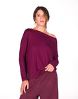 TSHIRT MANICA LUNGA KARLA BORDEAUX