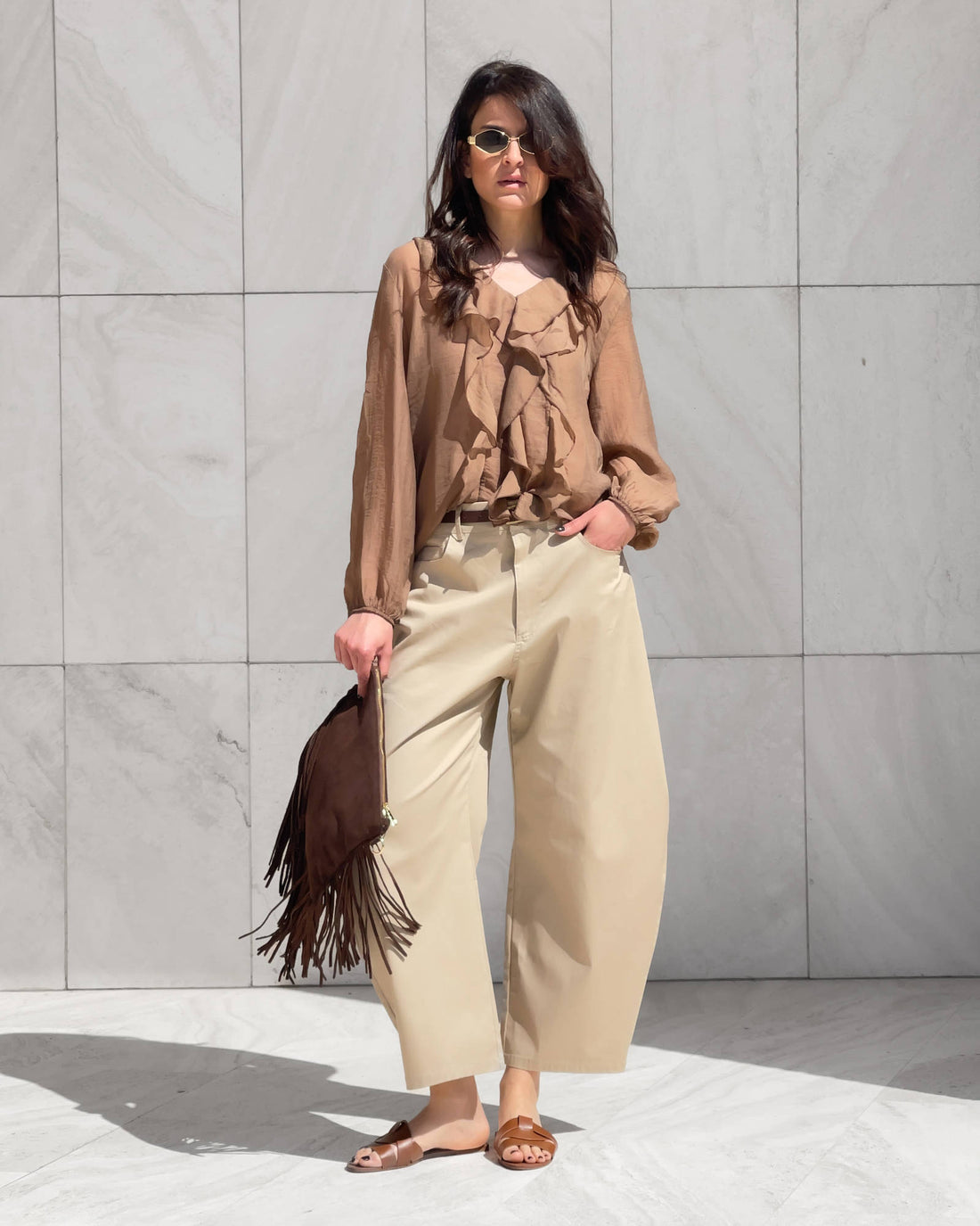 BLUSA ROUCHES OPHELIA CARRUBO