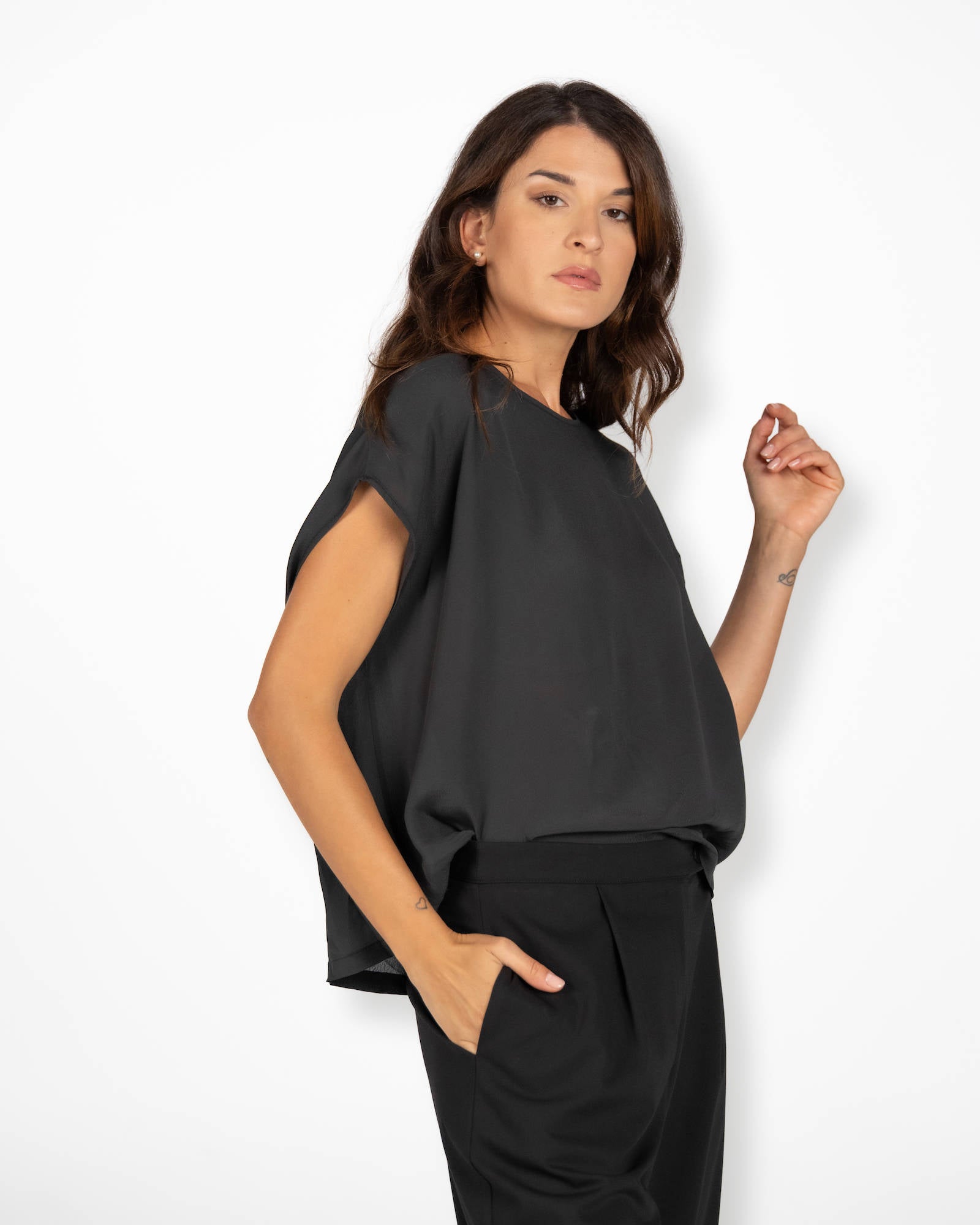BLUSA GIGLIO NERO