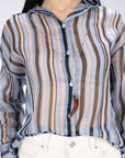 CAMICIA GLEN CELESTE