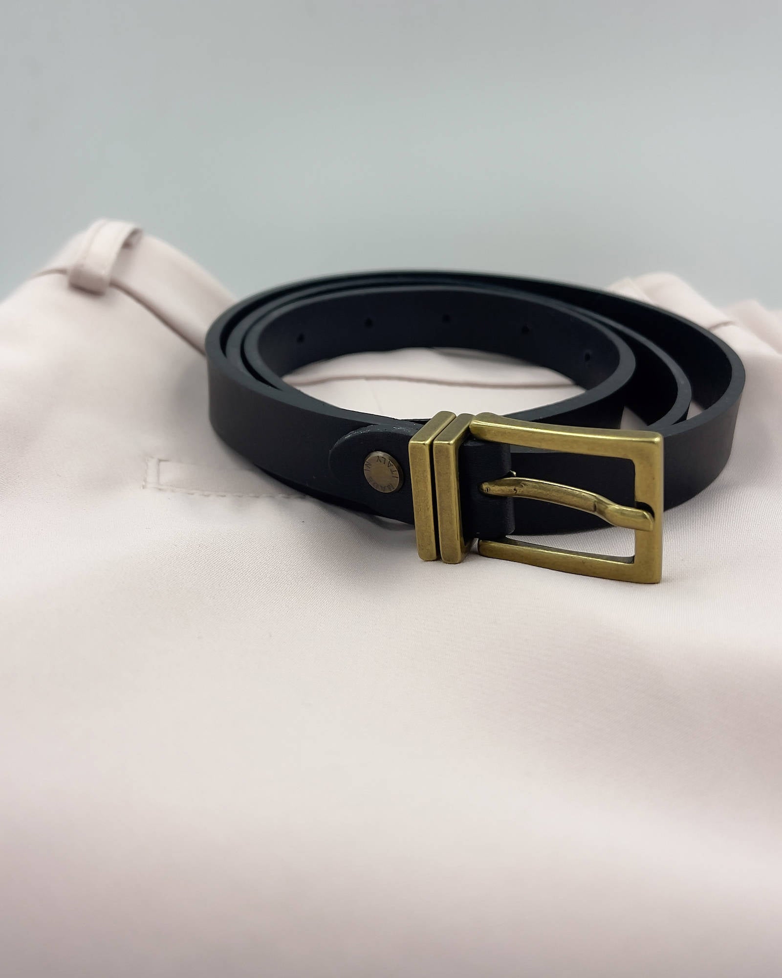 CINTURA IN PELLE LORA NERO