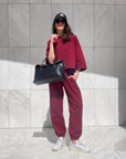 SUIT JOGGER BORDEAUX