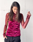 TOP DAISY BORDEAUX