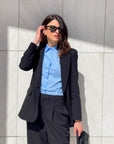 CAMICIA POLINE CELESTE